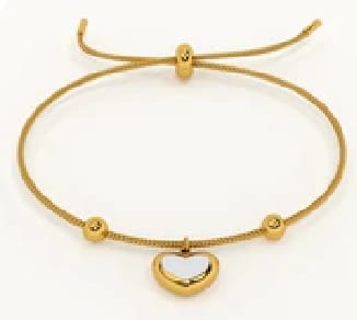 Customer photo review of Moonstone Heart Bracelet