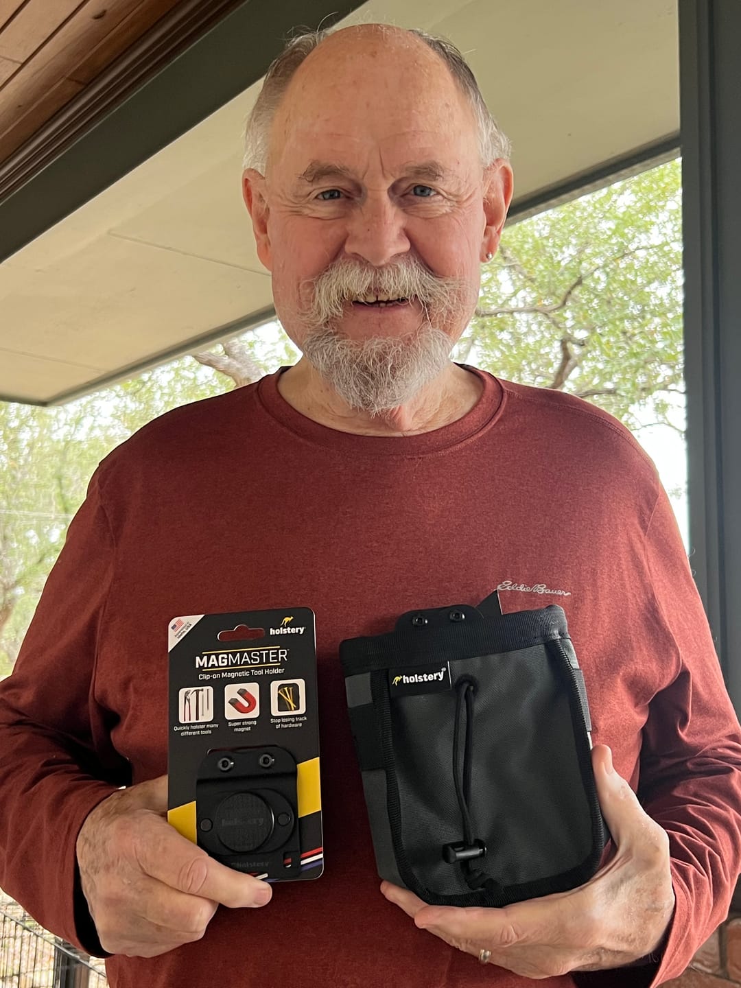 Customer photo review of Joey Pouch | Clip-On Tool & Hardware Pouch
