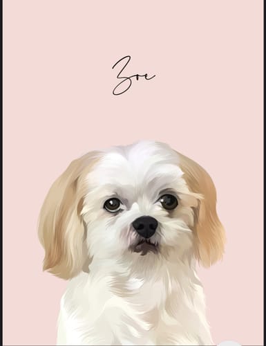 Customer photo review of Detailed Pet Portrait