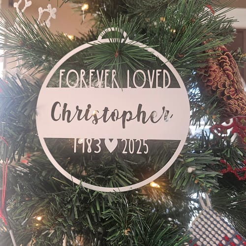 Customer photo review of Legacy Special Offer Personalized Memorial Ornament - In Memory Ornaments Personalized