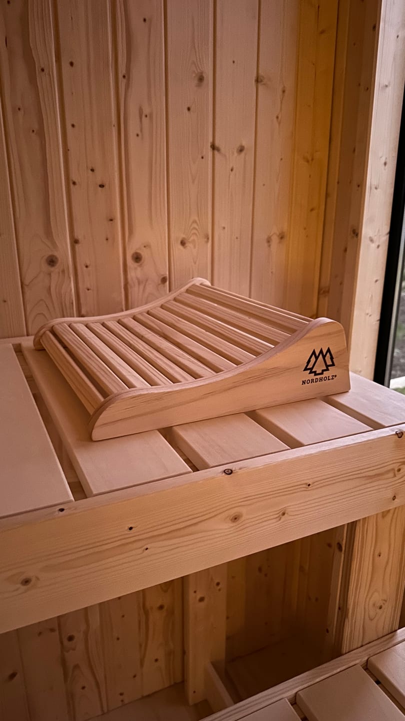 Customer photo review of Ergonomische Sauna Kopfstütze 2er Bundle