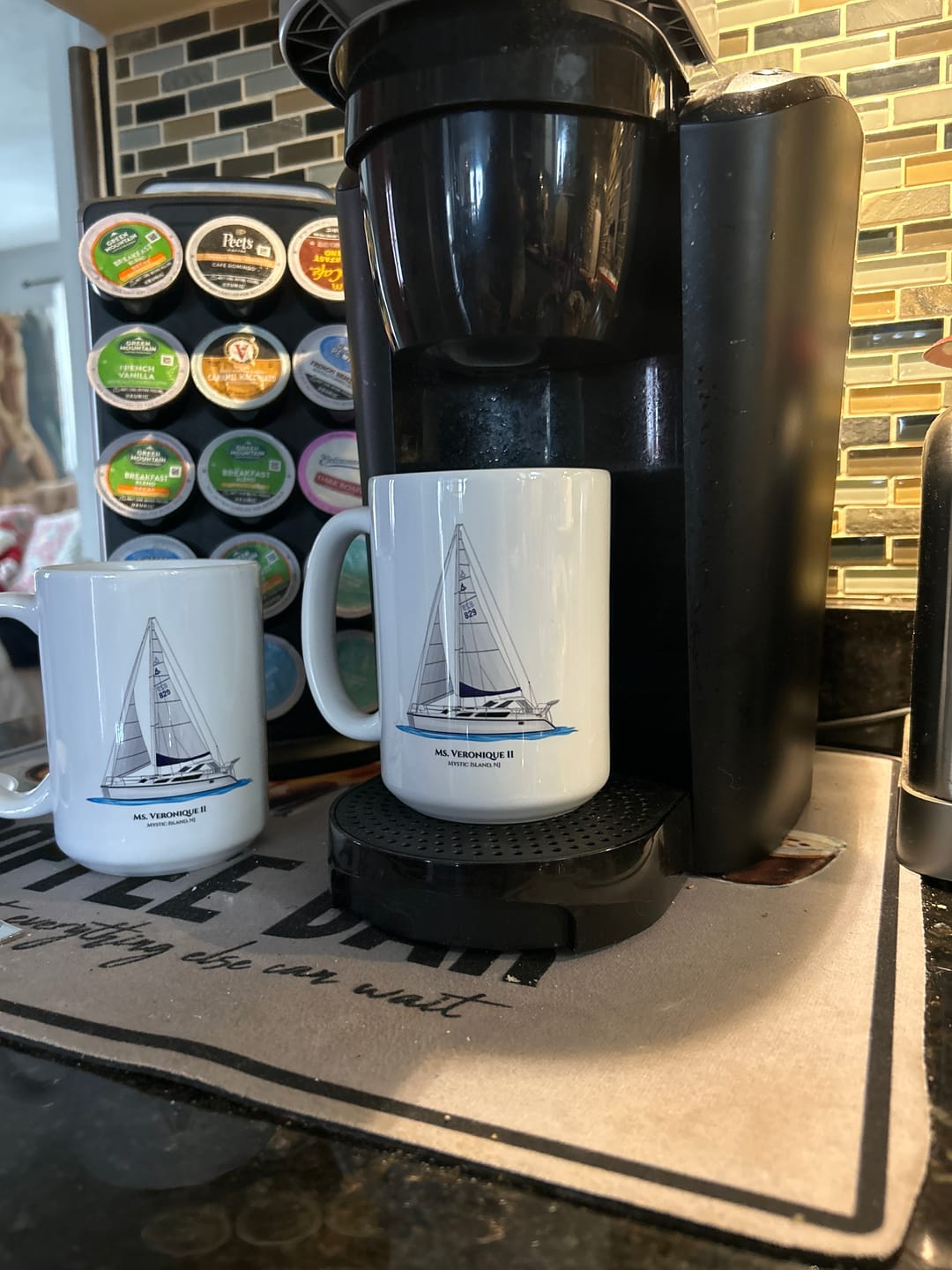 Customer photo review of Custom Boat Mugs
