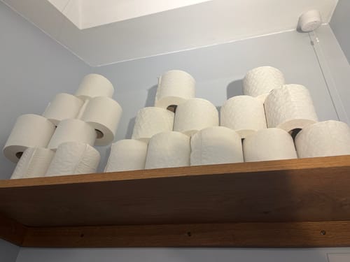 Customer photo review of UK-Made Recycled Toilet Paper – Seriously Sustainable & Plastic-Free