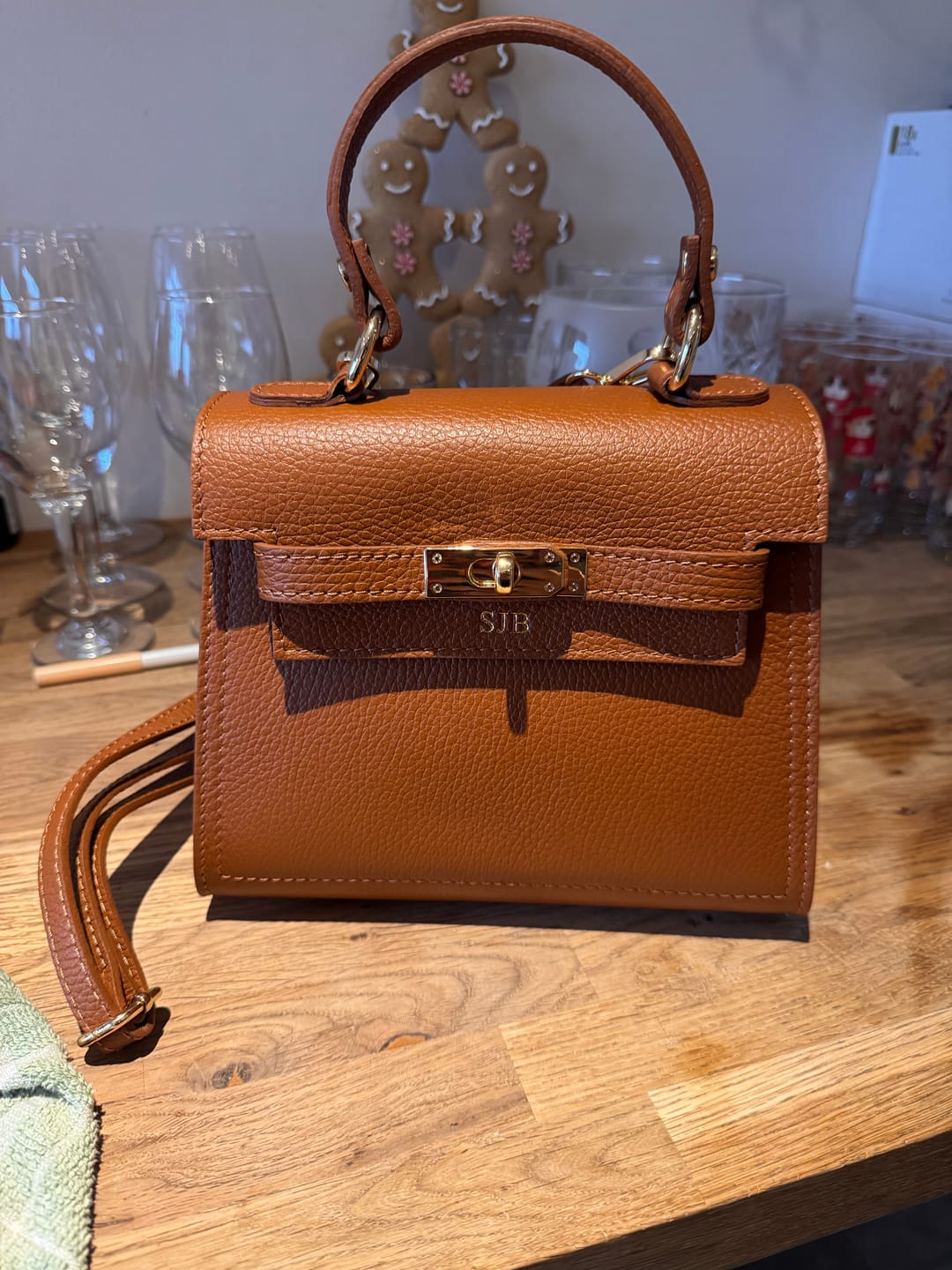 Customer photo review of Polly Top Handle Bag