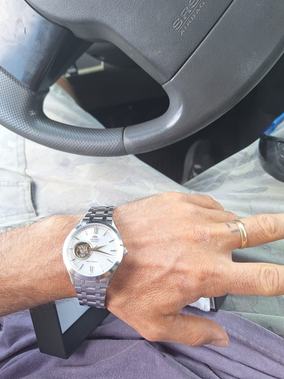 Customer photo review of Reloj Orient Golden Eye II TAG03001W Automático Open Heart 38,5 mm