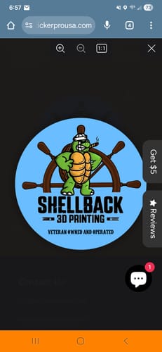 Customer photo review of 150 Custom 3" Laminated Vinyl Stickers