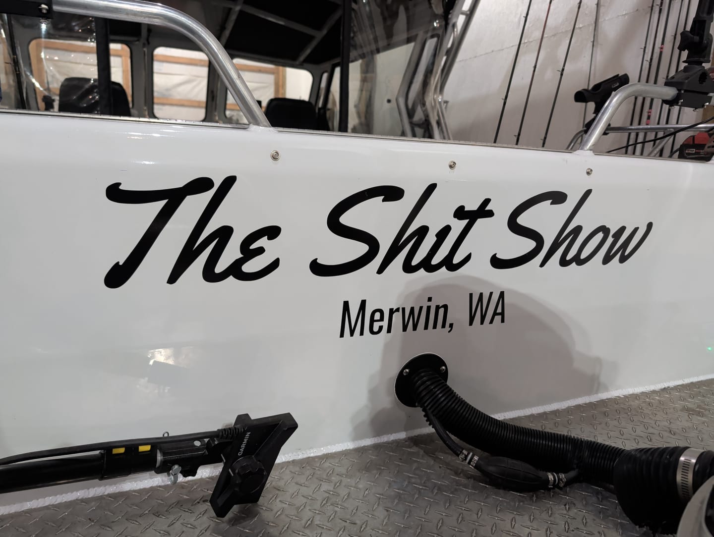 Customer photo review of Boat Logo Decal