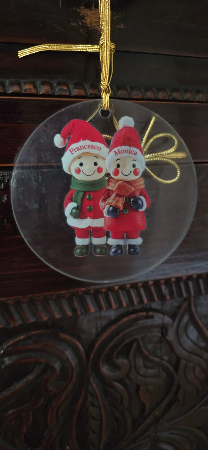 Customer photo review of Familienmitglieder mit 1-9 Personen - Personalisierter Baumschmuck
