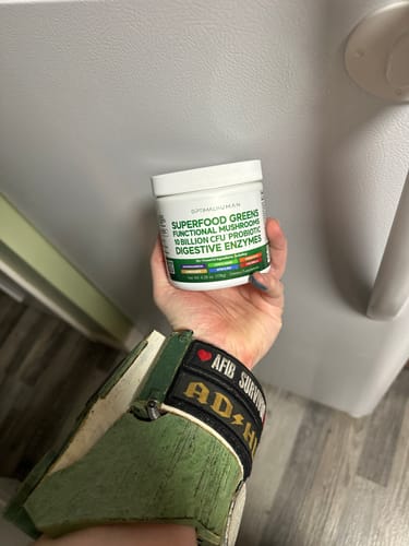 Customer photo review of 🔴 Optimal Human - Superfood Greens (Refill)
