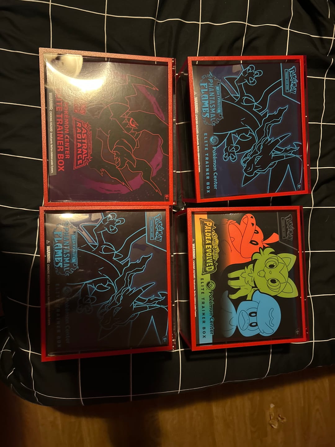 Customer photo review of Premium Colored Acrylic Pokemon Elite Trainer Box “ETB” Case