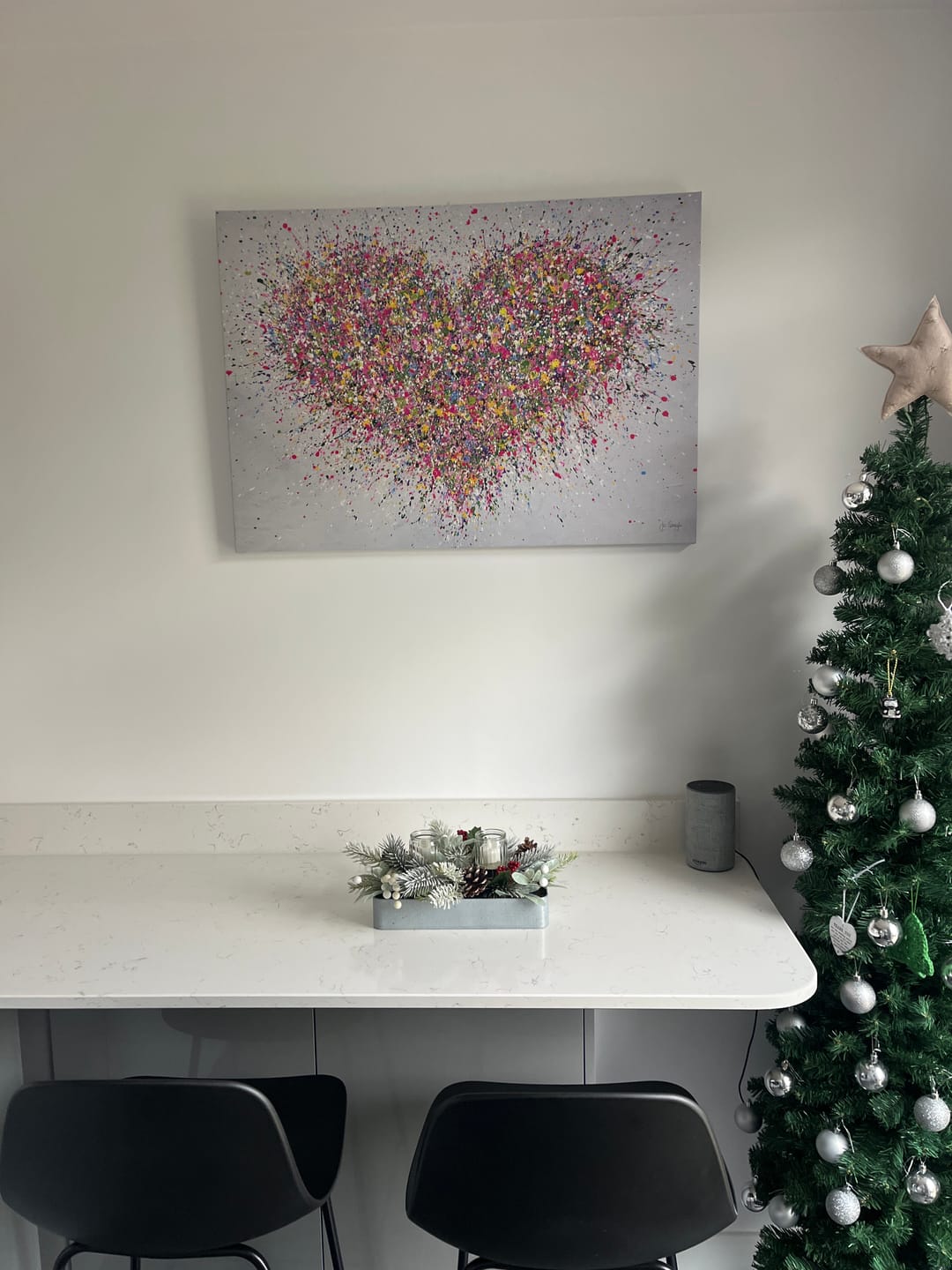 Customer photo review of A Happy Heart Canvas Print