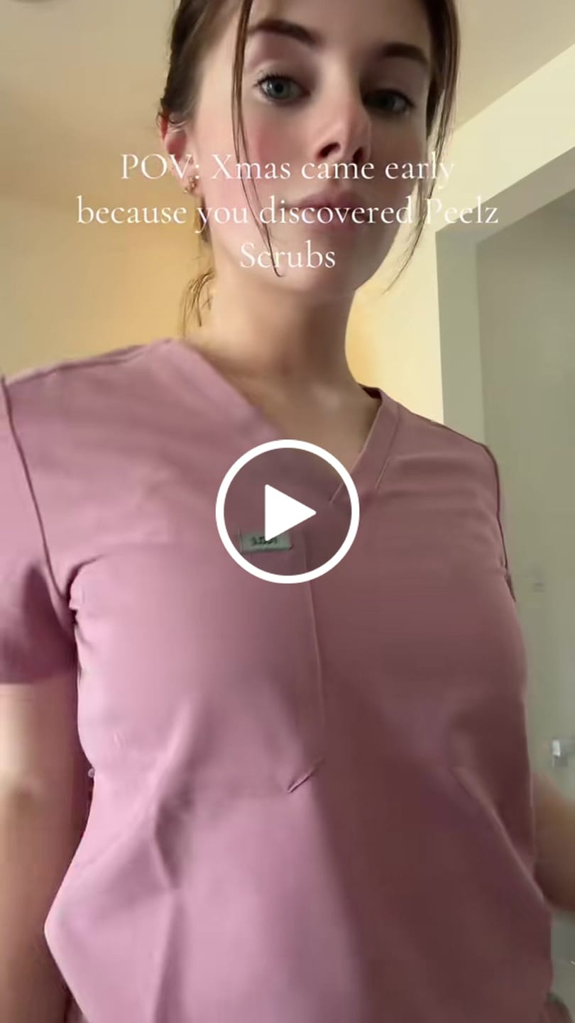 Customer video review of Sophia 2-Pocket V-Neck Scrub Top