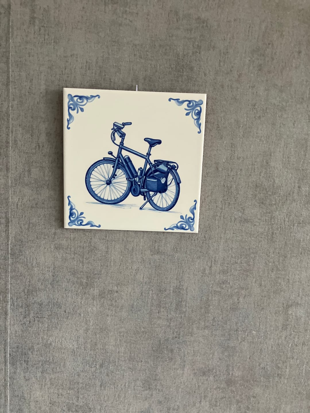 Customer photo review of Delfts Blauw tegeltje bedrukken met eigen motor