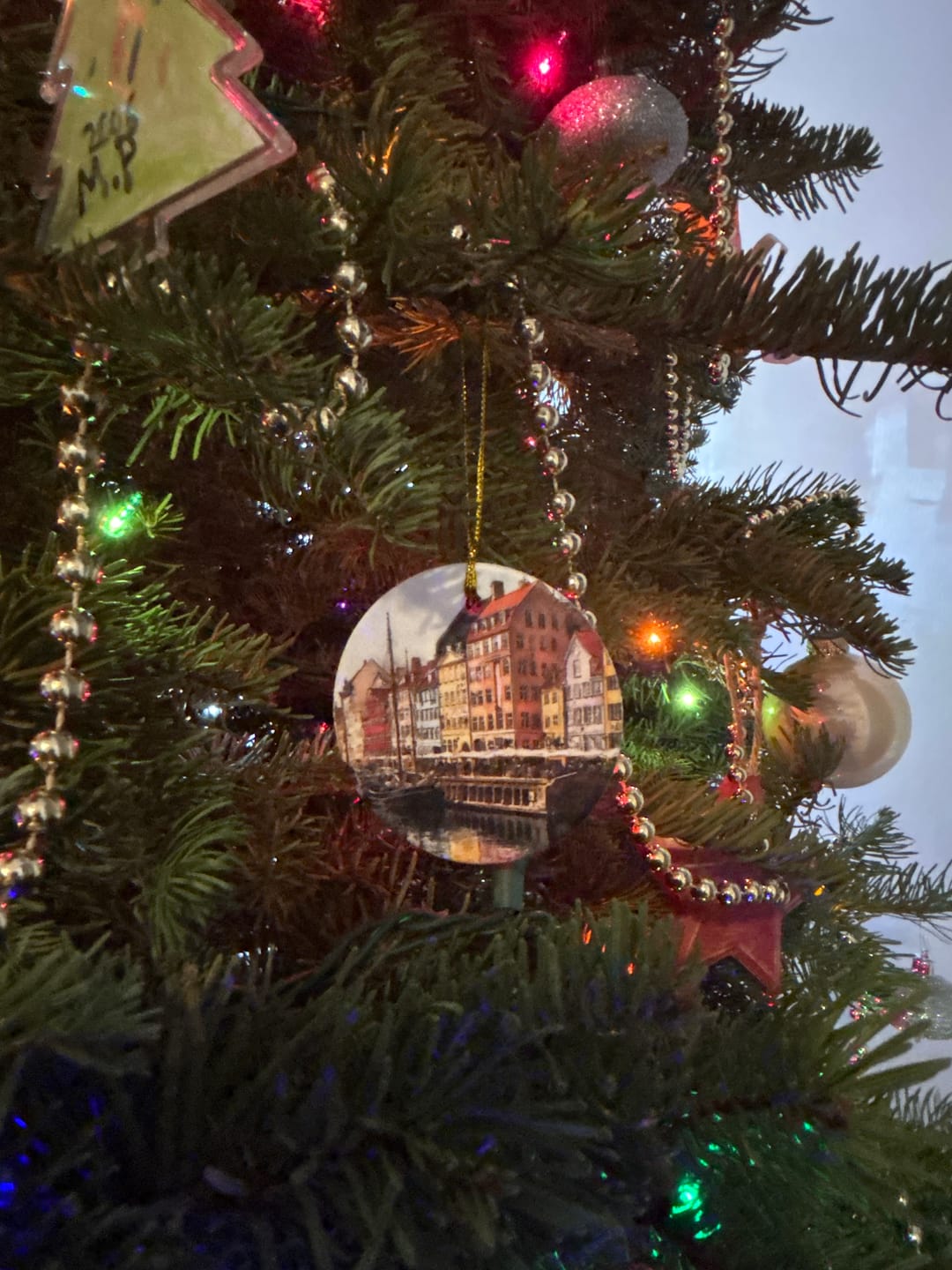 Customer photo review of Copenhagen, Denmark Ornament: Unique Copenhagen Souvenir, Copenhagen Xmas Decor, and Authentic Copenhagen Denmark Gift