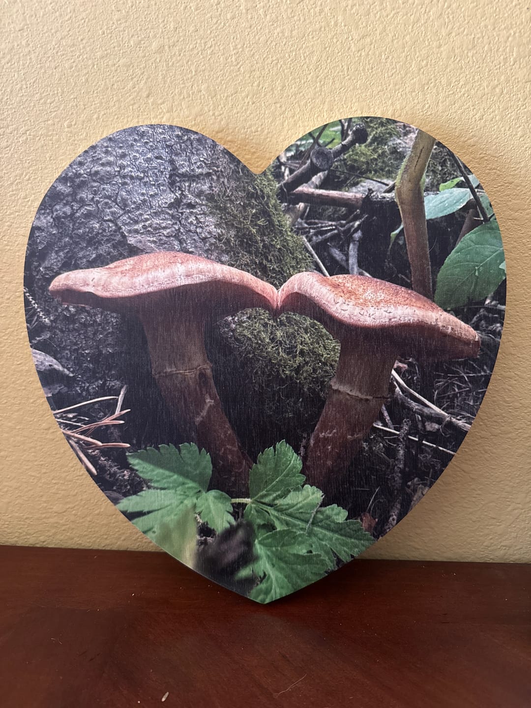 Customer photo review of 12 Inch Heart Vintage Matte Wood Print 40% off