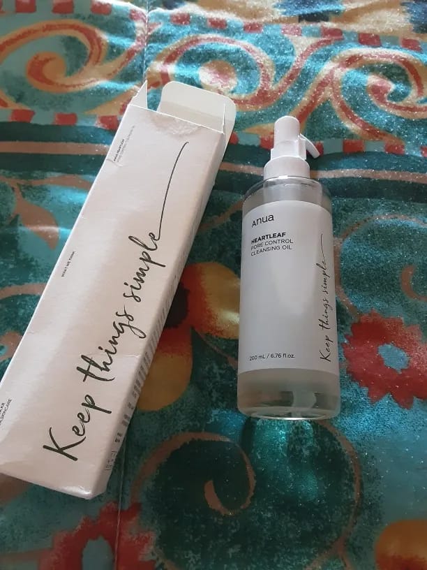 Customer photo review of Heartleaf Pore Control Cleansing Oil