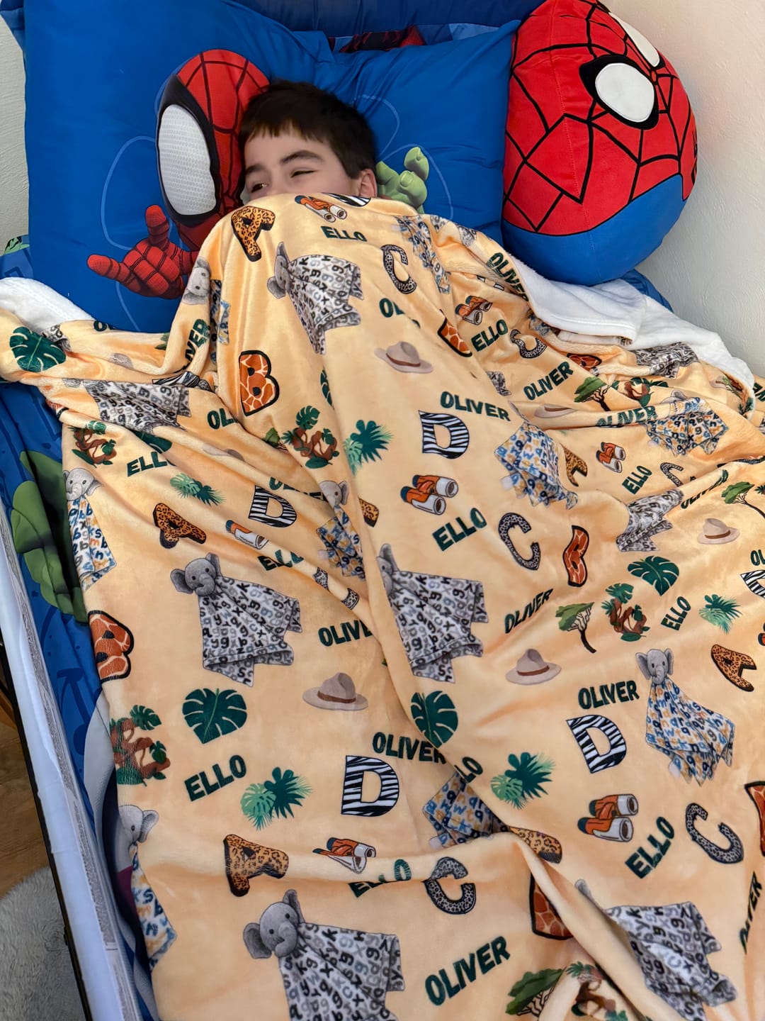 Customer photo review of Minky Blankets 50x60