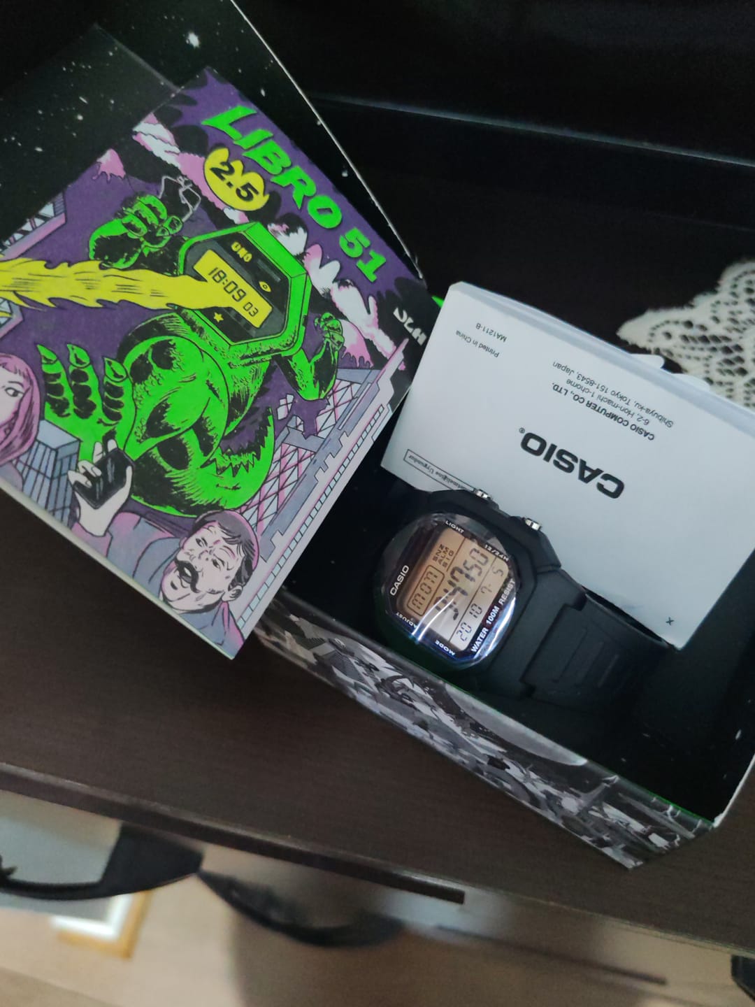 Customer photo review of Reloj Casio Vintage W-800H-1AVDF Líneas Azules