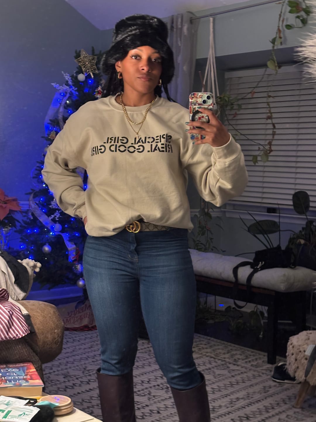 Customer photo review of Special Girl Real Good Girl sweatshirt