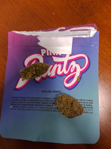 Customer photo review of 3.5g THC-A COOKIES PINK RUNTZ FLOWER HYBRID