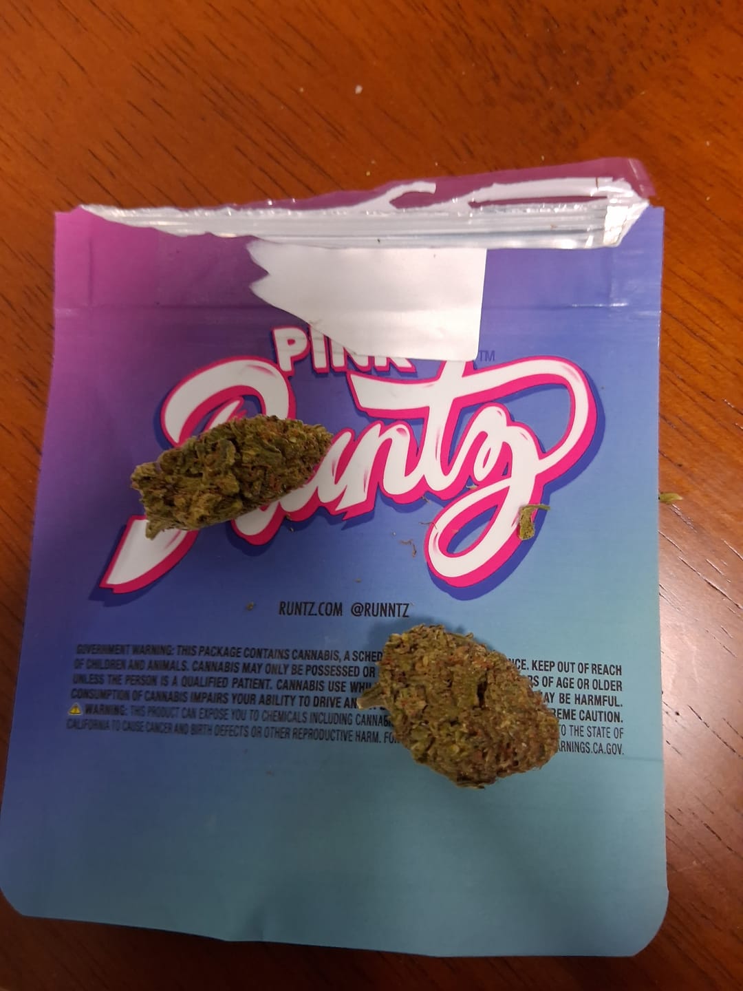 Customer photo review of 3.5g THC-A COOKIES PINK RUNTZ FLOWER HYBRID