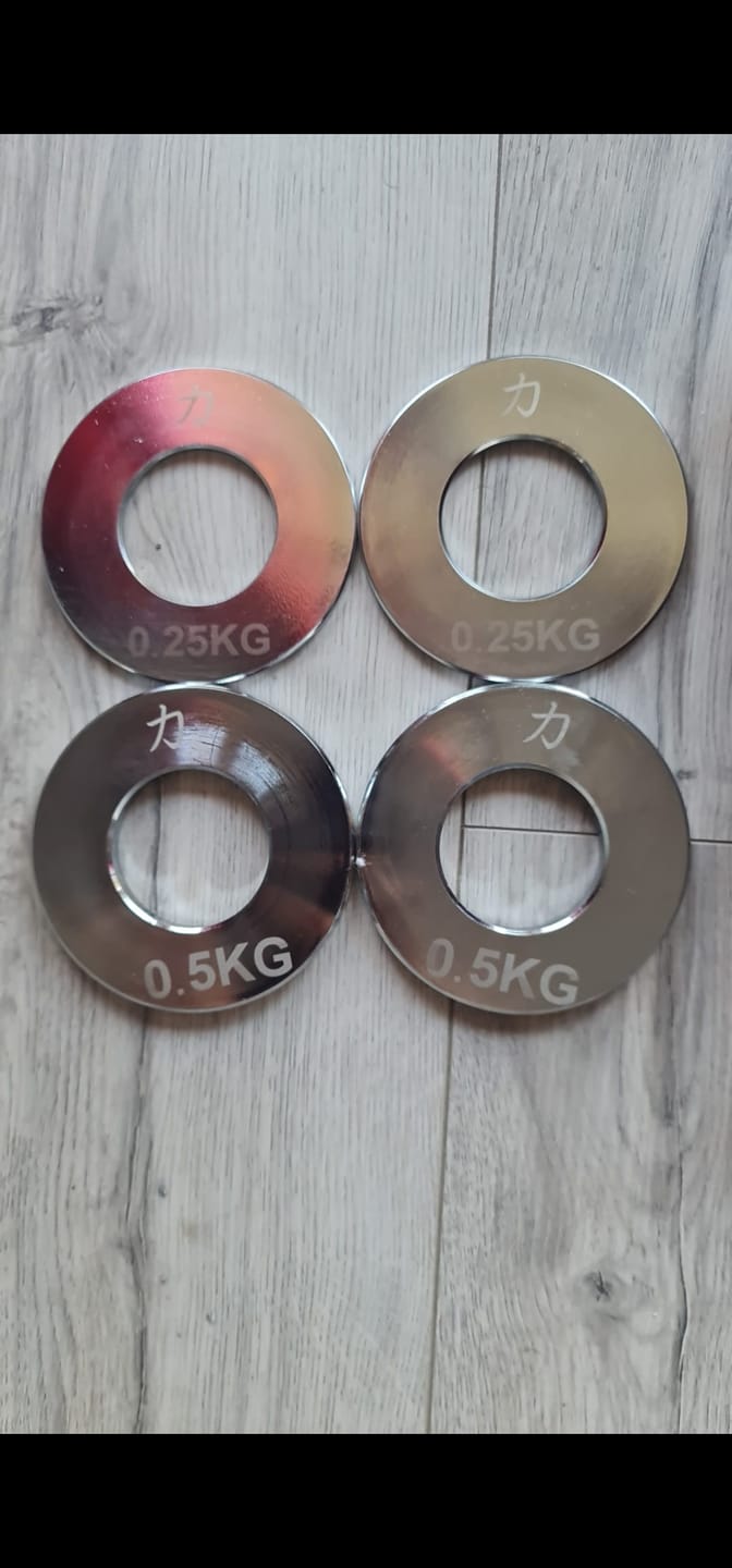Customer photo review of Powerlifting Steel Plates - Extra Thin