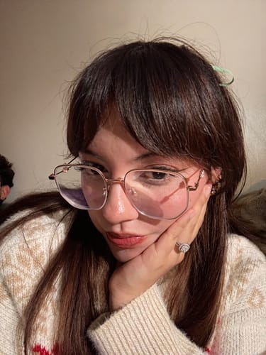 Customer photo review of Melly Eyeglasses