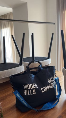 Customer photo review of GATED COMMUNITY CANVAS SHOPPER BAG