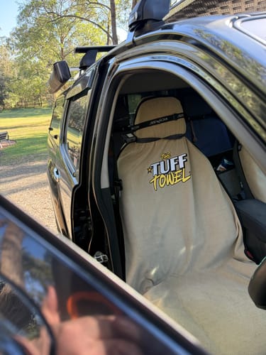 Customer photo review of Waterproof Car Towel Seat Cover