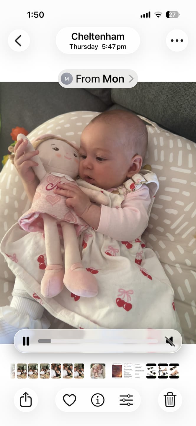 Customer photo review of Personalized Day & Night Layla - Talking Doll