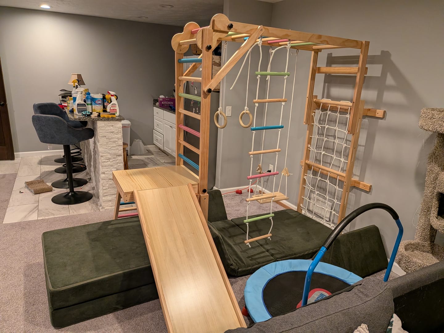 Customer photo review of Grove | Foldable Jungle Gym - Wall Mounted - Natural