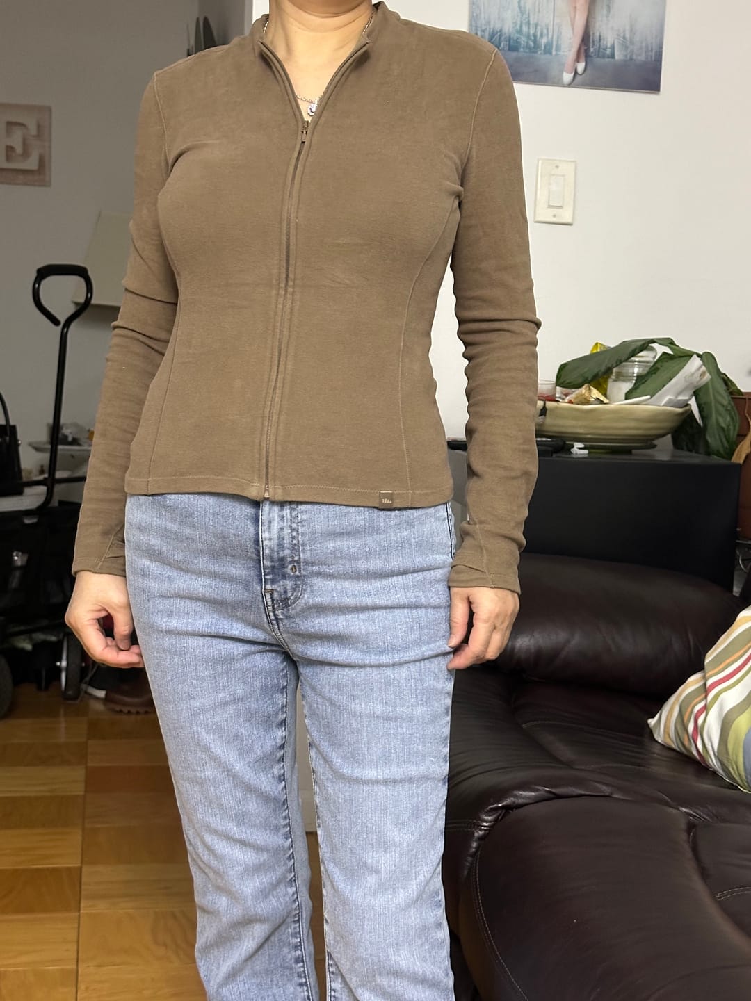 Customer photo review of TwinTrail – Women’s Medium-Warmth Double-Zip Fleece Base Layer