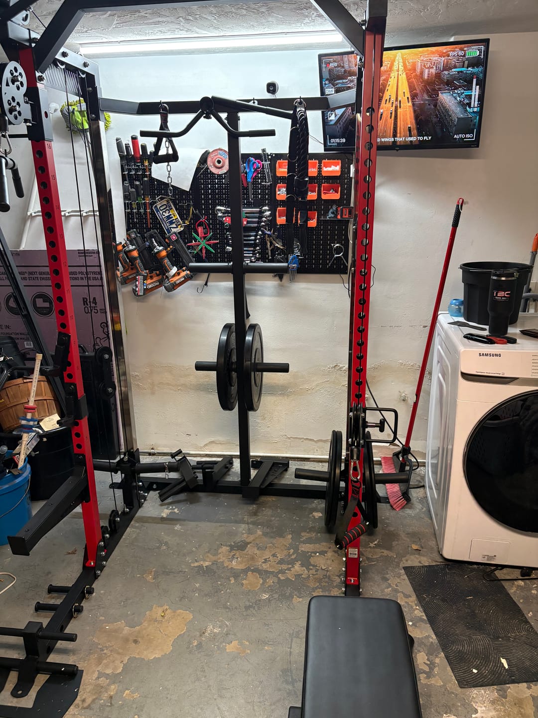 Customer photo review of HR05 Half Rack Functional Trainer