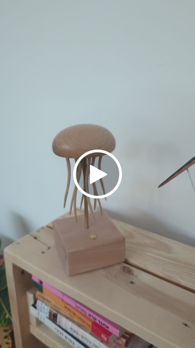 Customer video review of MarinerPoet™ Handcrafted Wooden Jellyfish Automaton