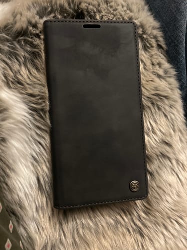 Customer photo review of Magnetic Flip Soft Leather Wallet Case For iPhone