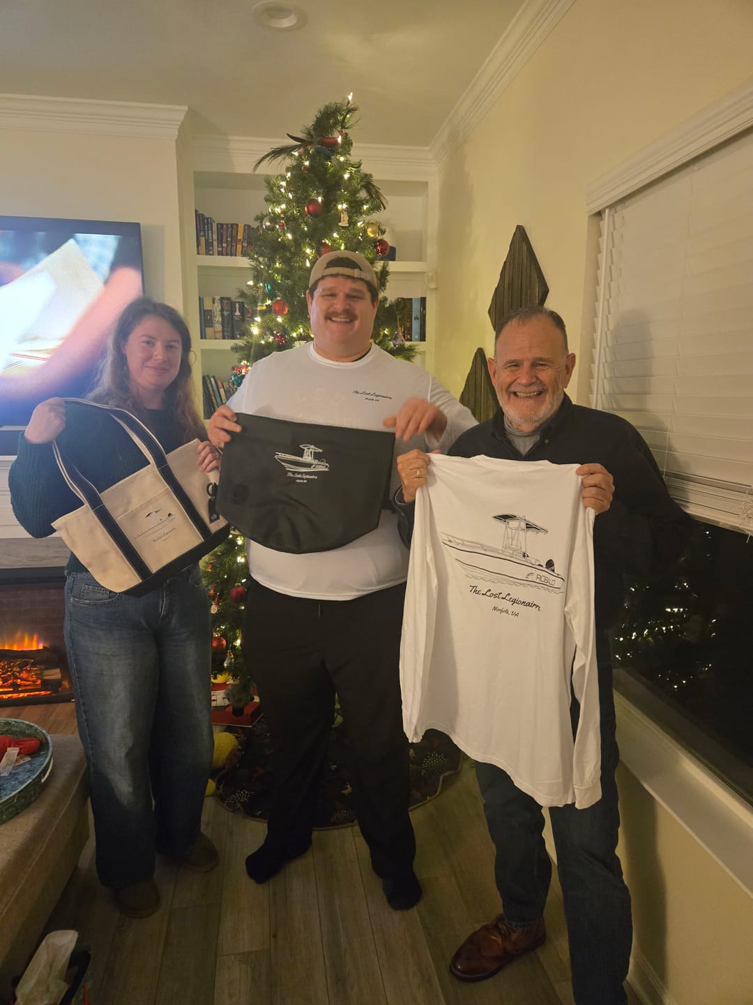 Customer photo review of Dri-Fit Custom Boat Shirts - Long Sleeve