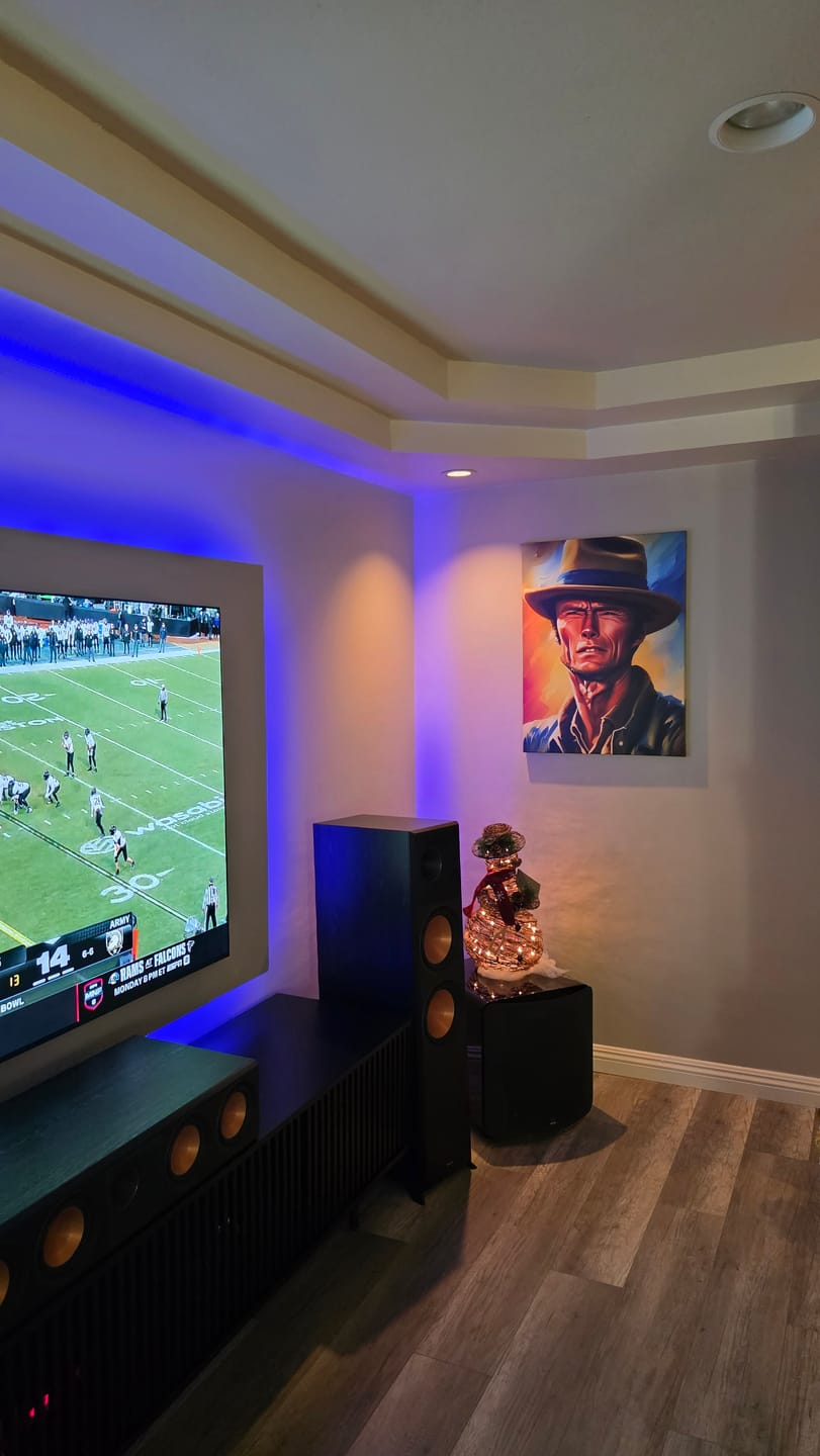Customer photo review of Clint Eastwood Painting Wall Art