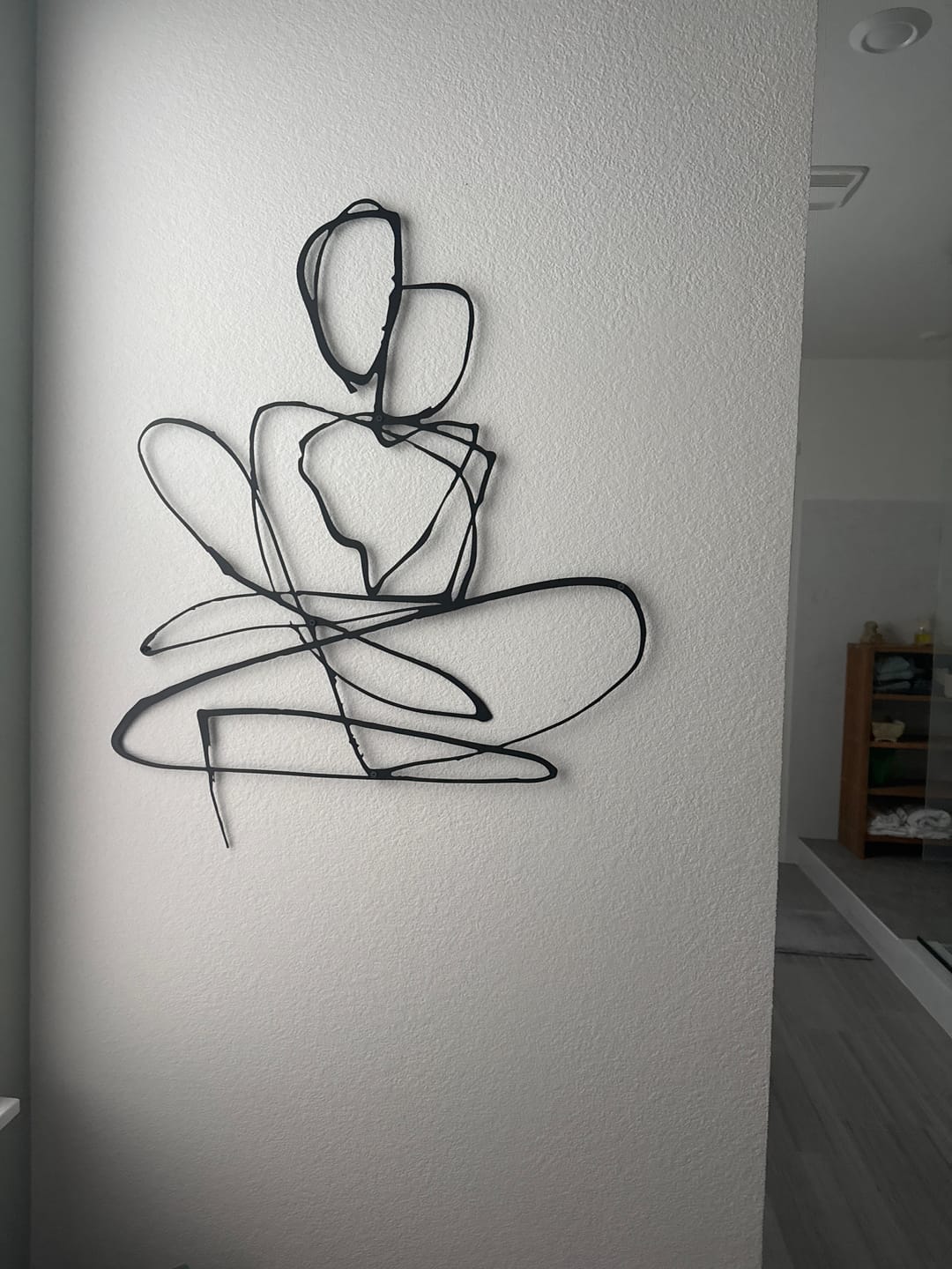 Customer photo review of Abstract Couple Harmony Metal Wall Art