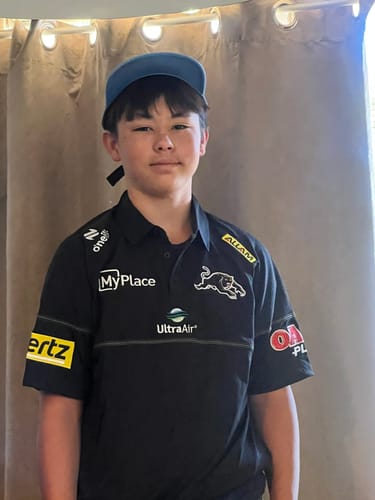 Customer photo review of 2025 Penrith Panthers Media Polo (Black)