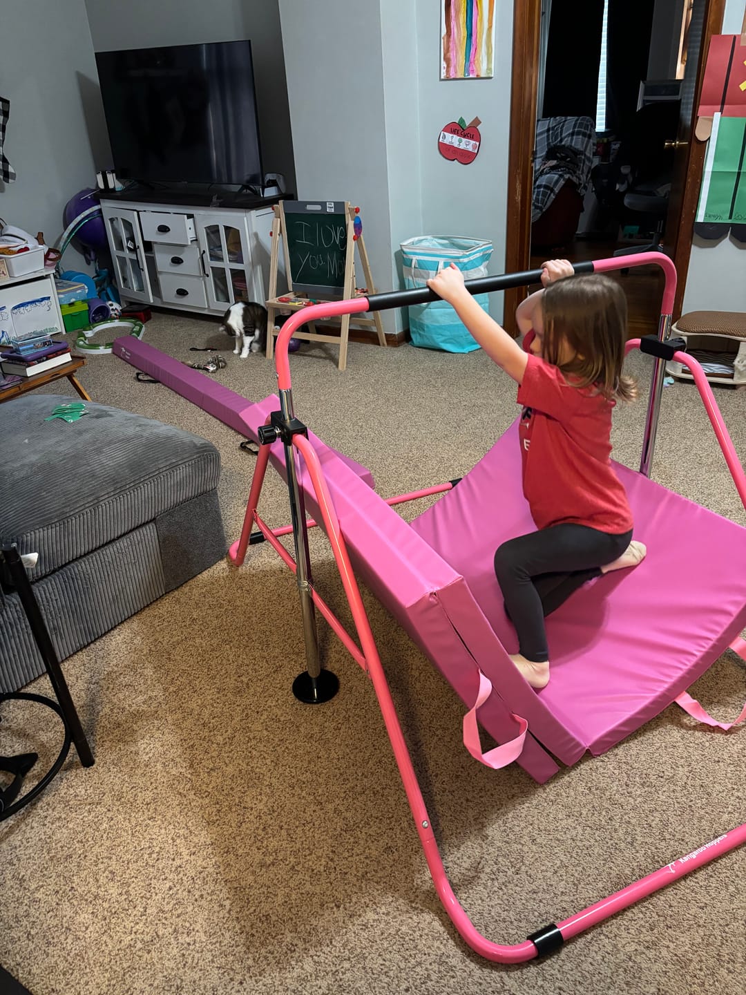Customer photo review of Kangaroo Hoppers Kids’ Gymnastics kip bar bundle