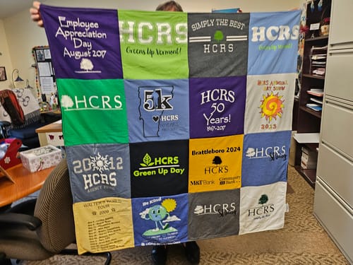 Customer photo review of Classic T-Shirt Blanket