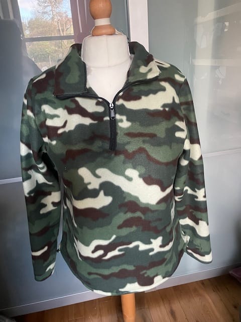 Customer photo review of Camo Anti Pill Polar Fleece Fabric