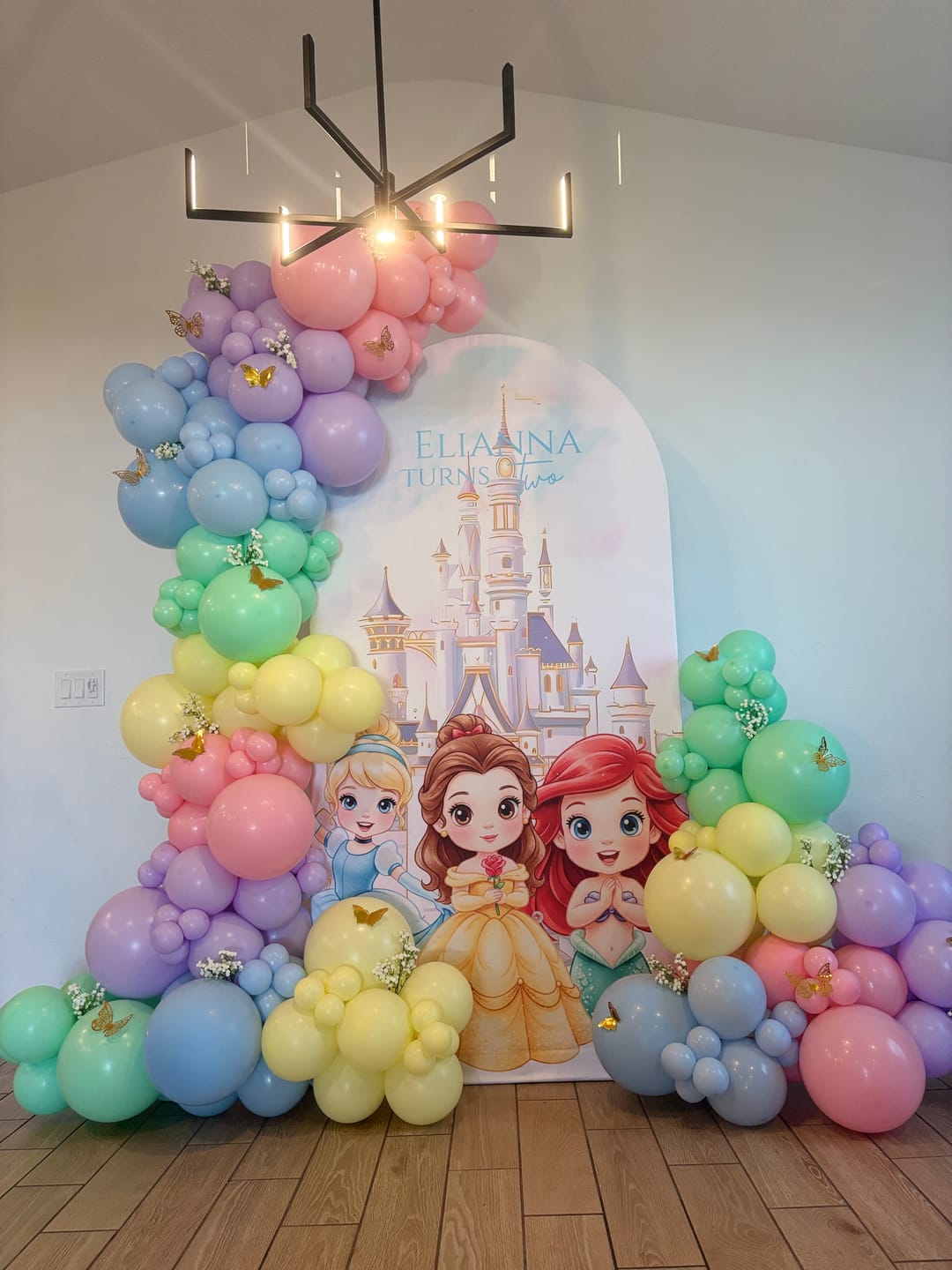 Customer photo review of Customization Birthday Wedding Baby Shower Bridal Decade Party Arch Backdrop Wall Cloth Cover