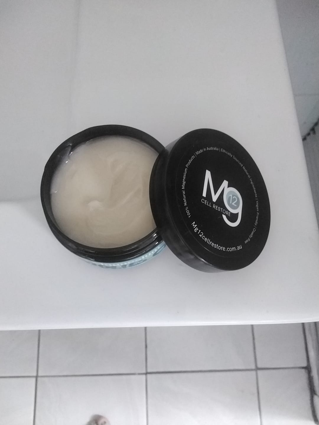 Customer photo review of Magnesium Cream Australis Body Cream 110g
