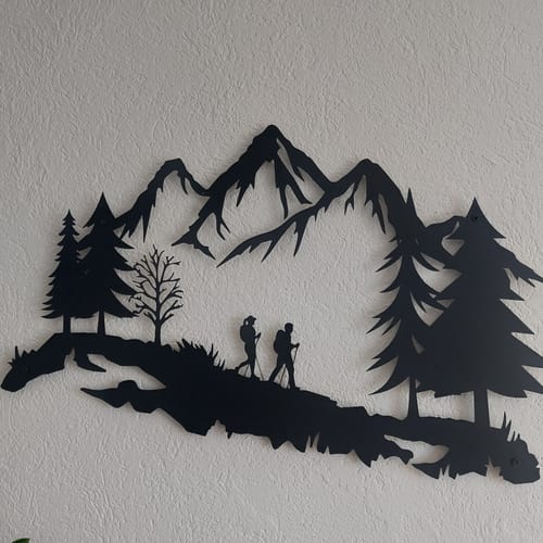 Customer photo review of Décoration Murale en Métal - Les Aventuriers de la Montagne (V.02)