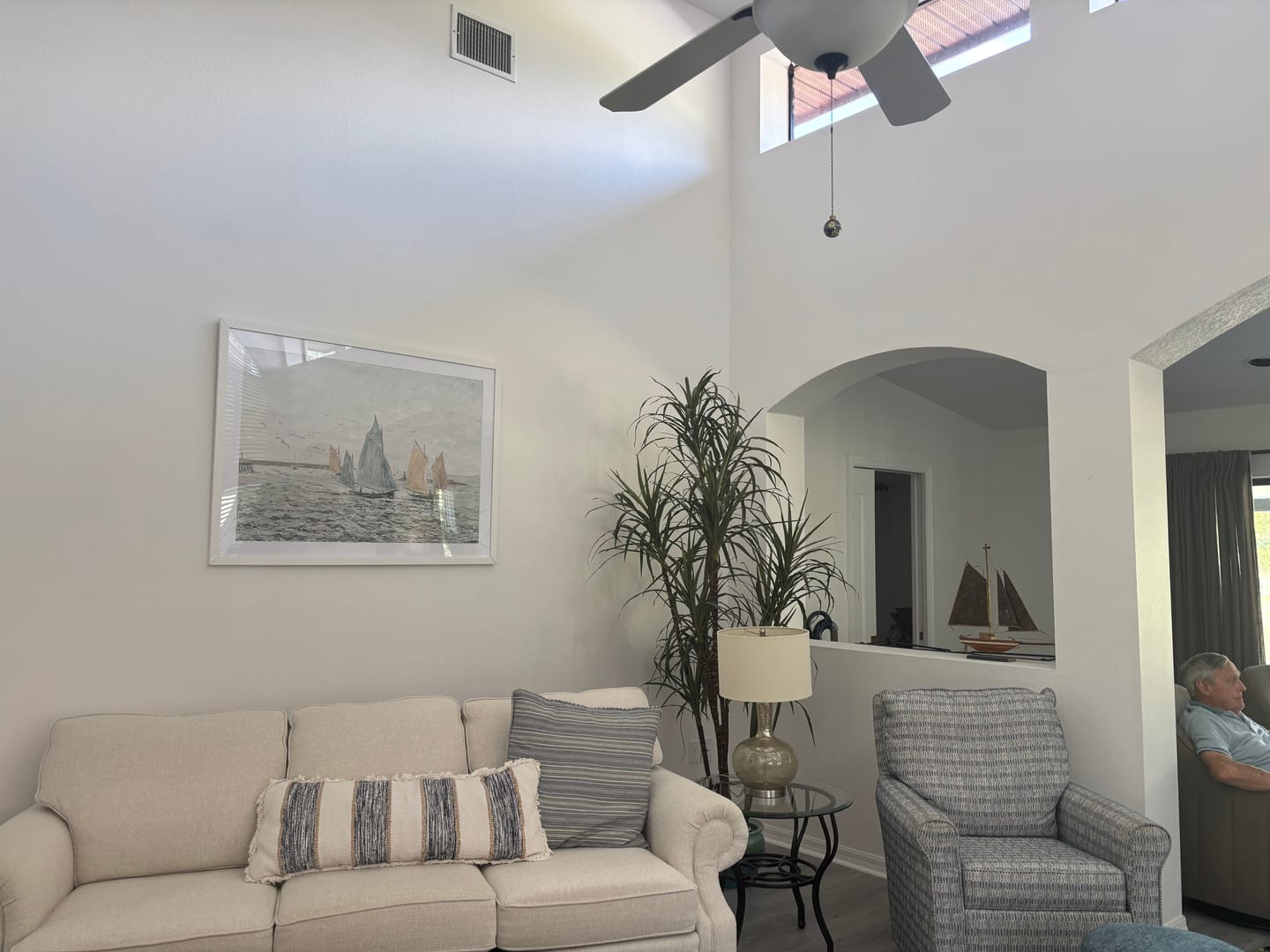 Customer photo review of Coastal Sailboat Print 2