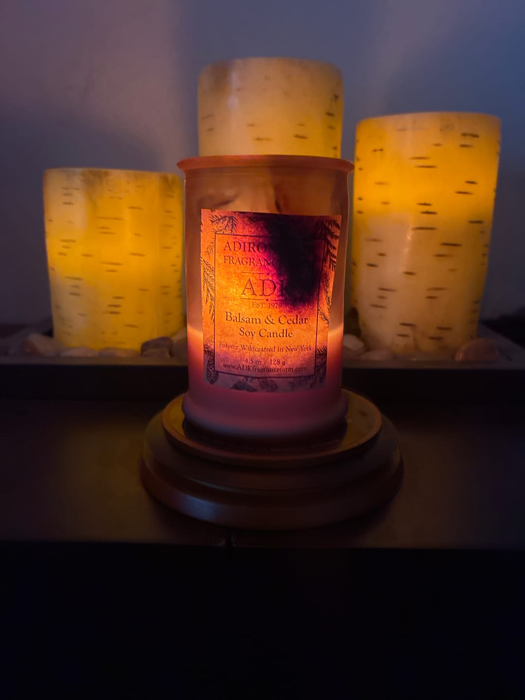 Customer photo review of Balsam & Cedar Candle