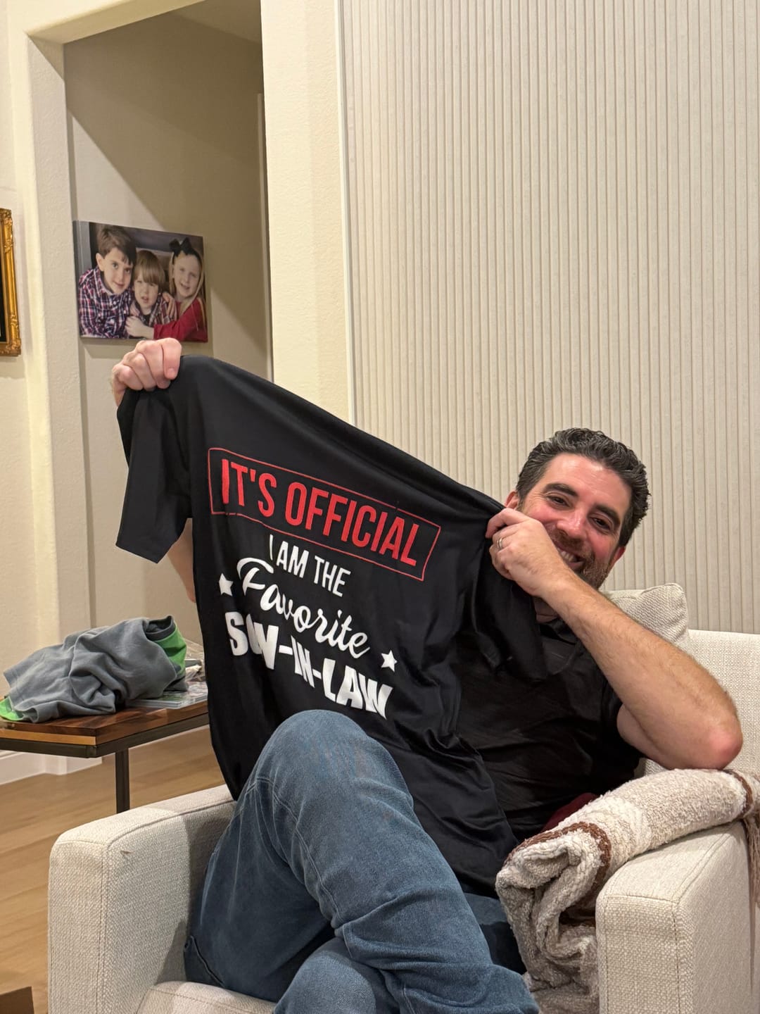 Customer photo review of I Am The Favorite Son-In-Law - Best Gift For Son-In-Law Classic T-Shirt