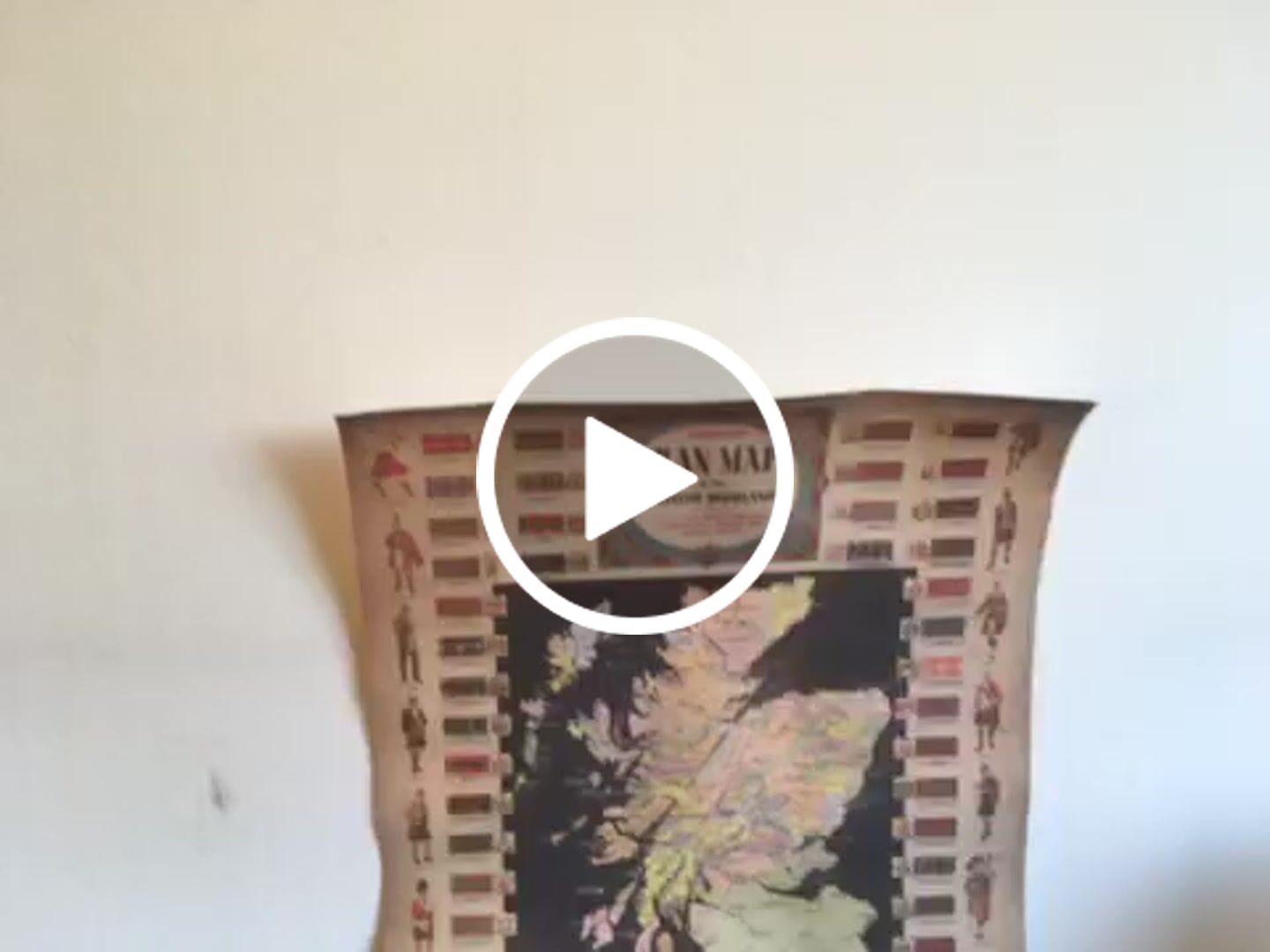 Customer video review of Old Map of Scotland Clans and Tartans - Johnston's Highlands & Lowlands Scottish Chart