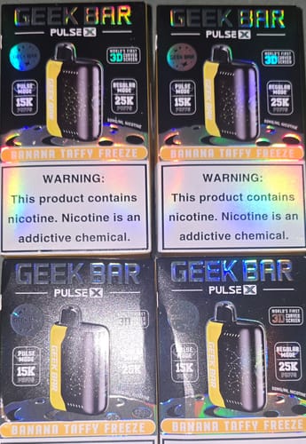 Customer photo review of Geek Bar Pulse X 25000 Disposable Vape (5%, 25000 Puffs)